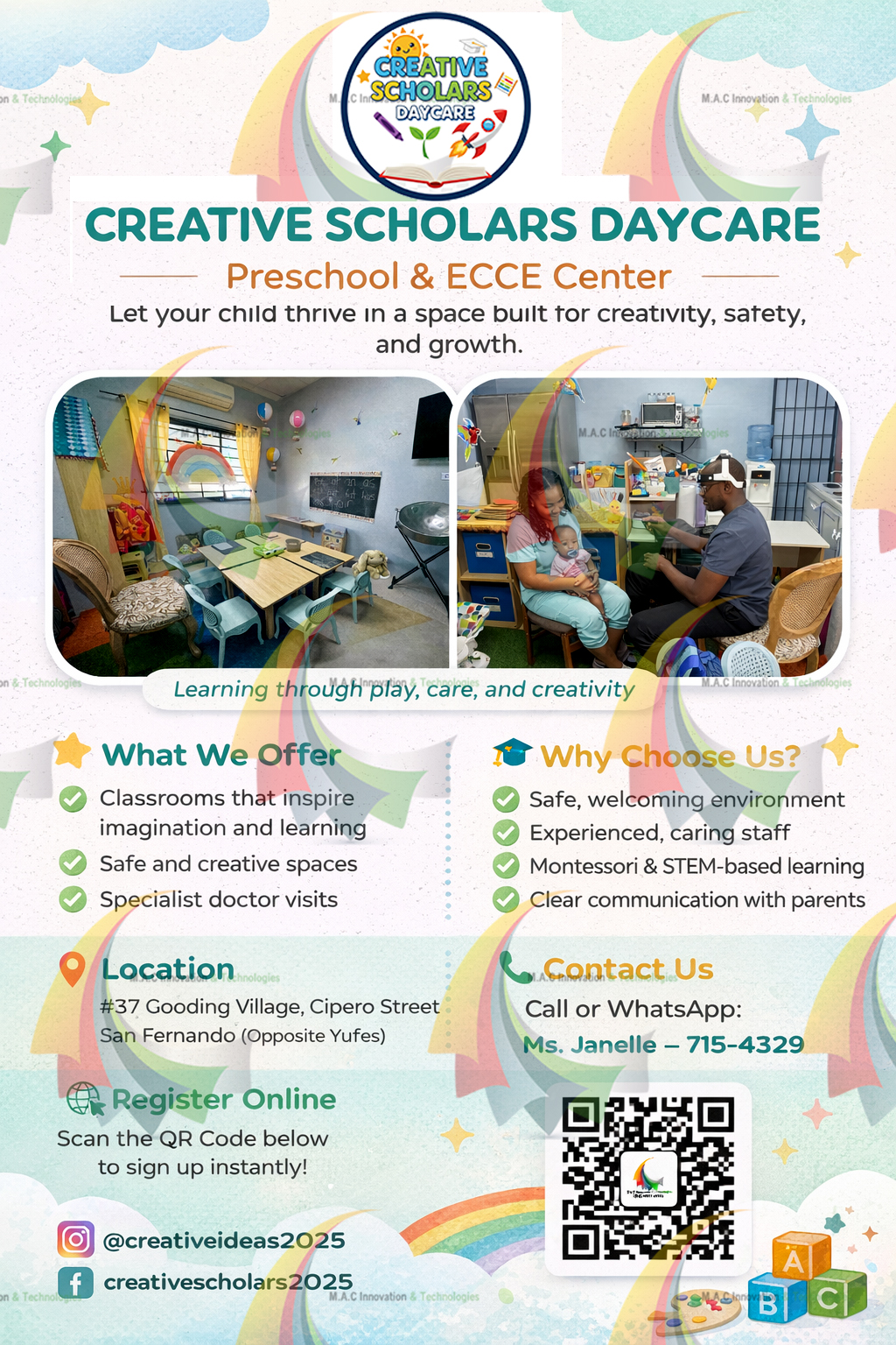 Creative Scholar Daycare Flyer